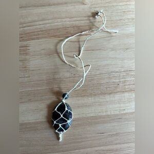 Handmade Indigo Gabbro Necklace